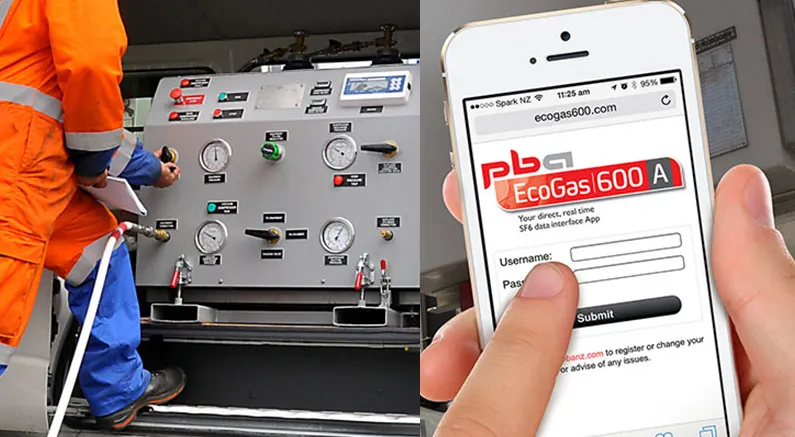 PBA EcoGas gas cart in the field